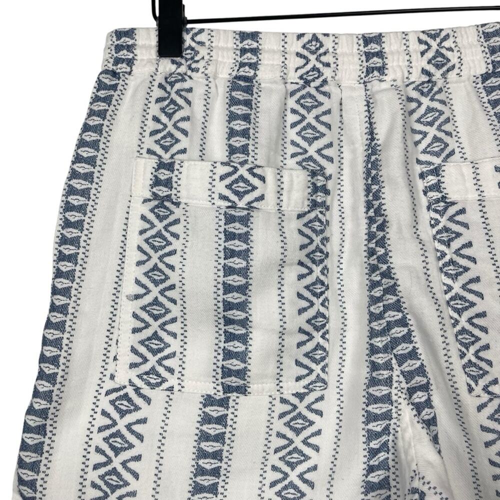 Sundance On Deck Shorts Blue White Stripes Tassel Tie 100% Cotton Size Small - Picture 6 of 8